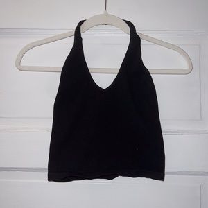 Urban Outfitters Black Halter Stretch Bra Top